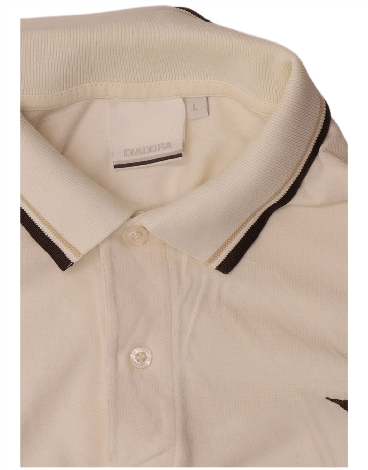 Diadora Polo Homme Grand Blanc