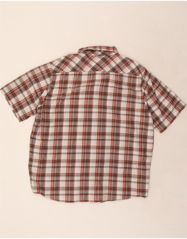 LEE Salopette Homme Chemise à Manches Courtes XL Coton à Carreaux Multicolore