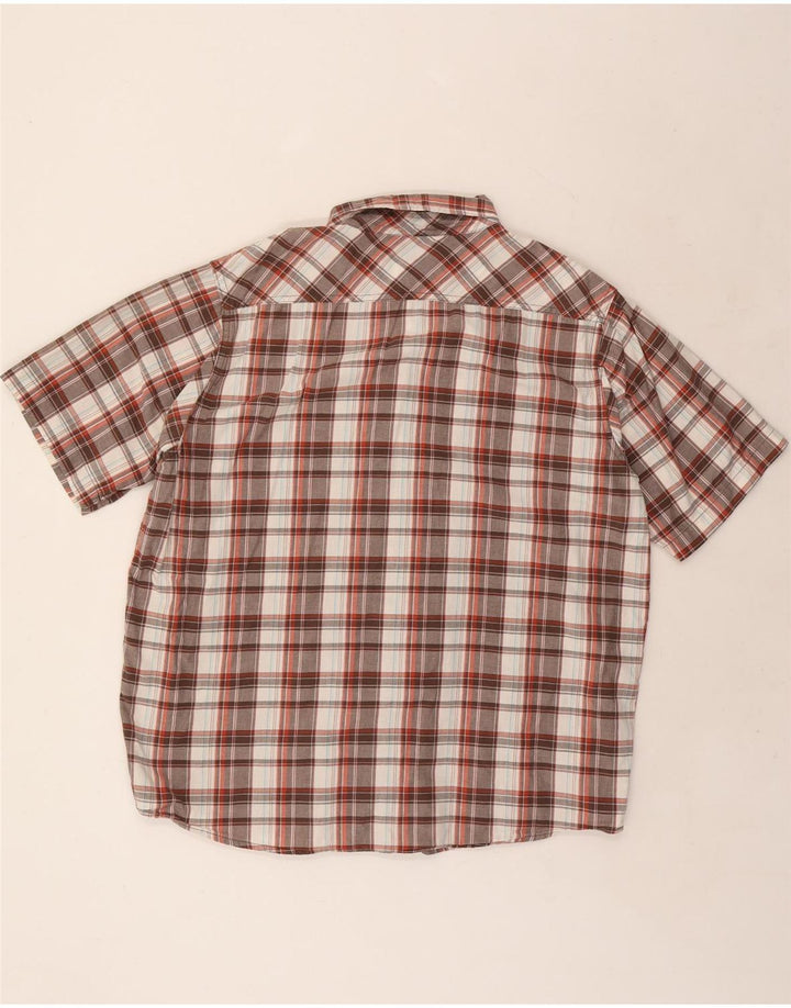 LEE Salopette Homme Chemise à Manches Courtes XL Coton à Carreaux Multicolore