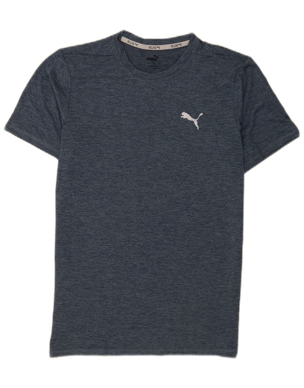 Puma T-Shirt Homme Petit Bleu Marine Moucheté