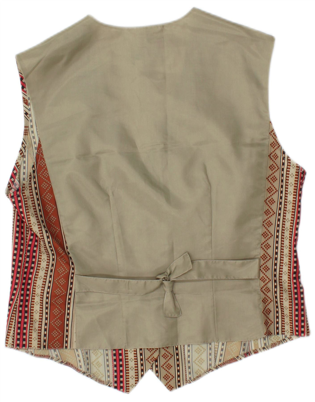 gilet femme vintage UK 14 Polyester géométrique multicolore moyen