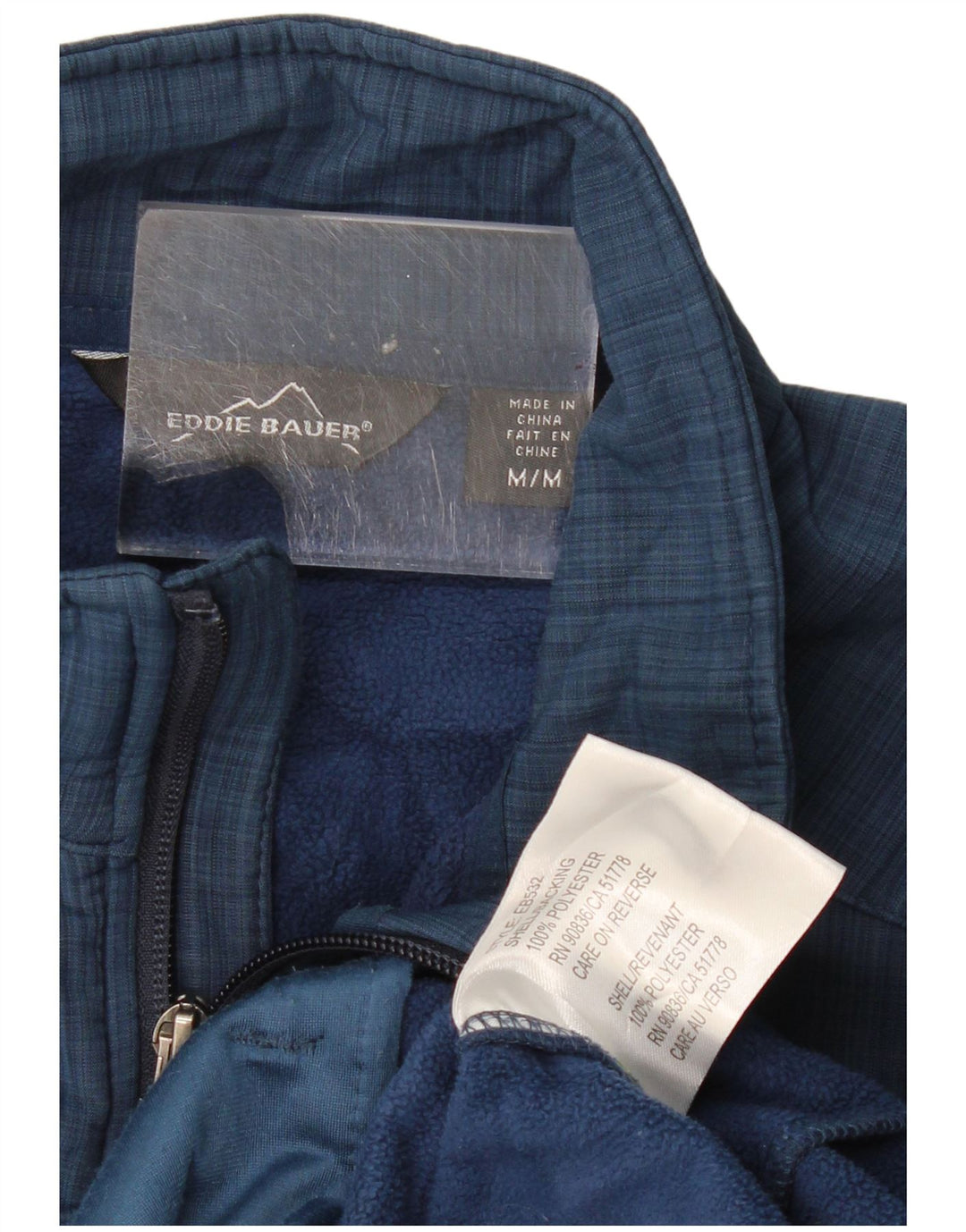 Eddie Bauer Veste coupe-vent pour homme UK 38 Bleu marine moyen Polyester