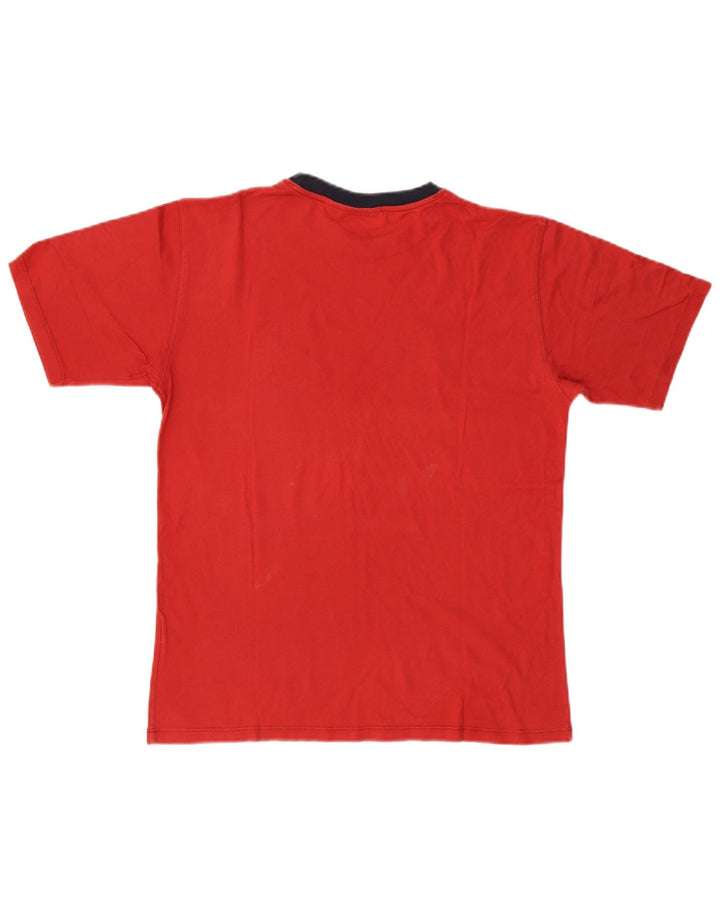 WOOLRICH T-Shirt Graphique Homme Rouge Moyen Coton