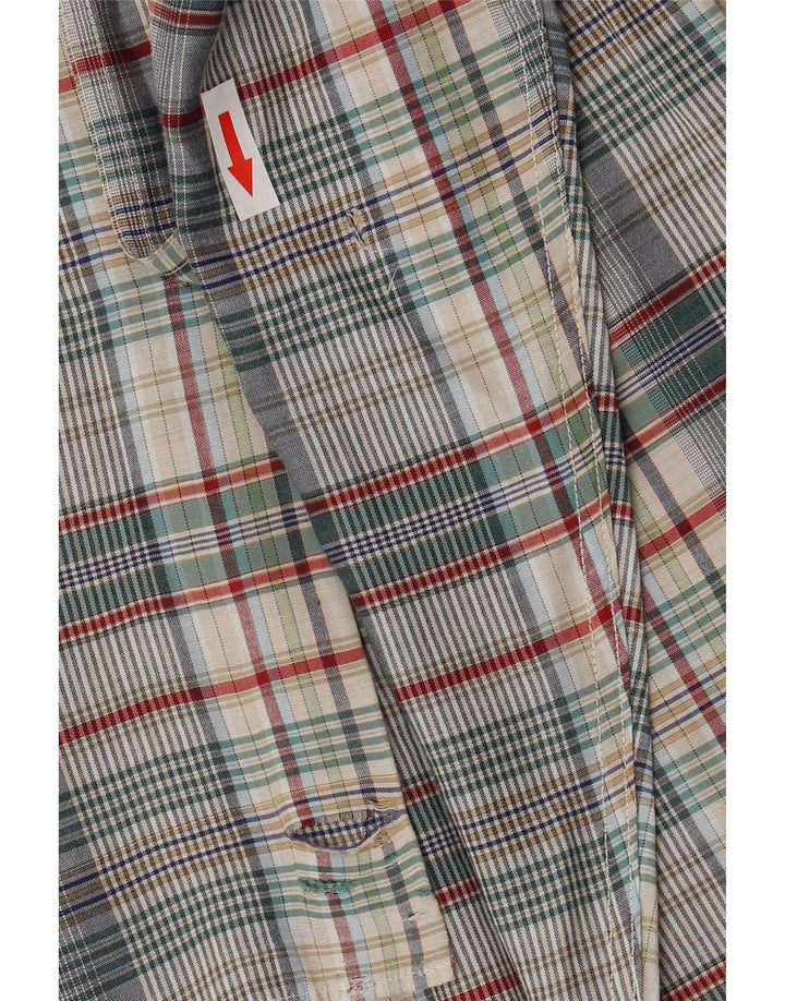 Henry Cottons Chemise en flanelle pour homme Taille 41 16 Grand carreaux multicolores