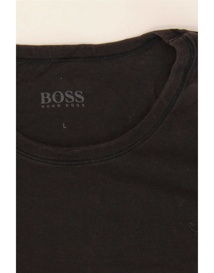 Hugo Boss T-shirt pour homme Noir Taille L