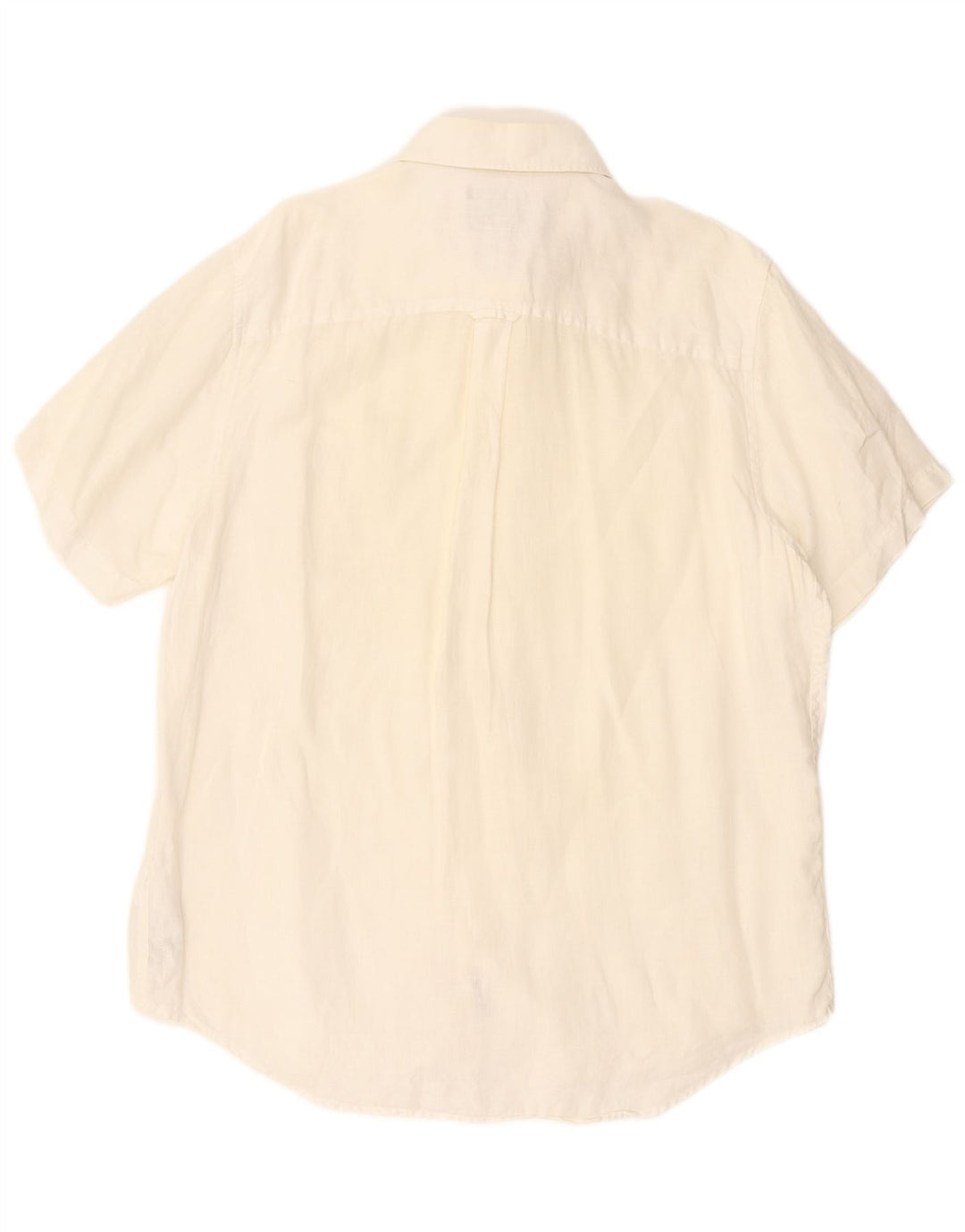 Timberland Chemise à manches courtes Regular Fit pour homme XL en lin blanc cassé