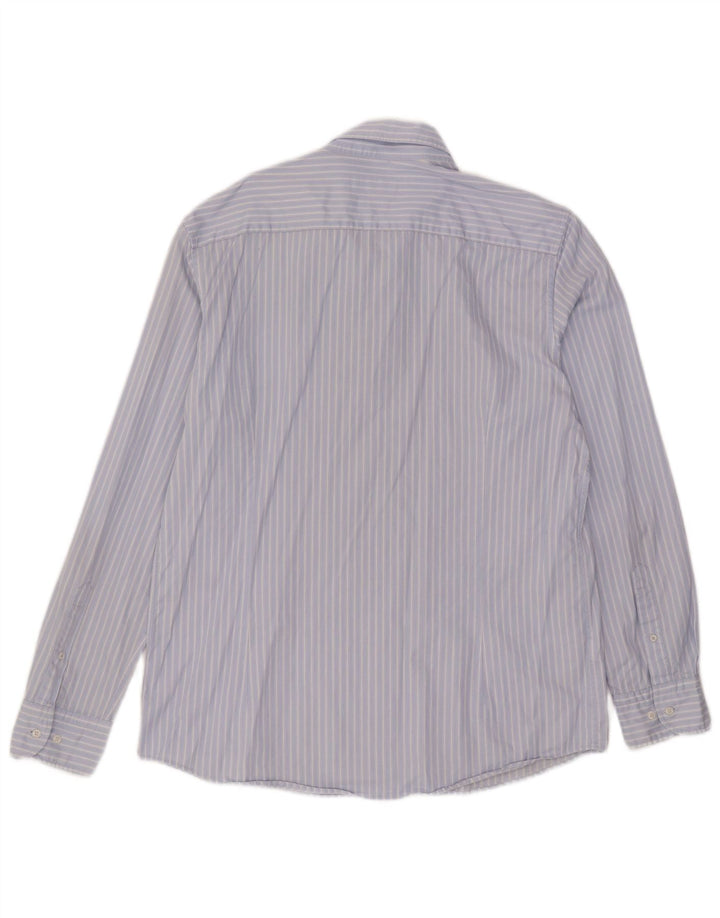 Chemise pour hommes Massimo Dutti XL Bleu à rayures en coton