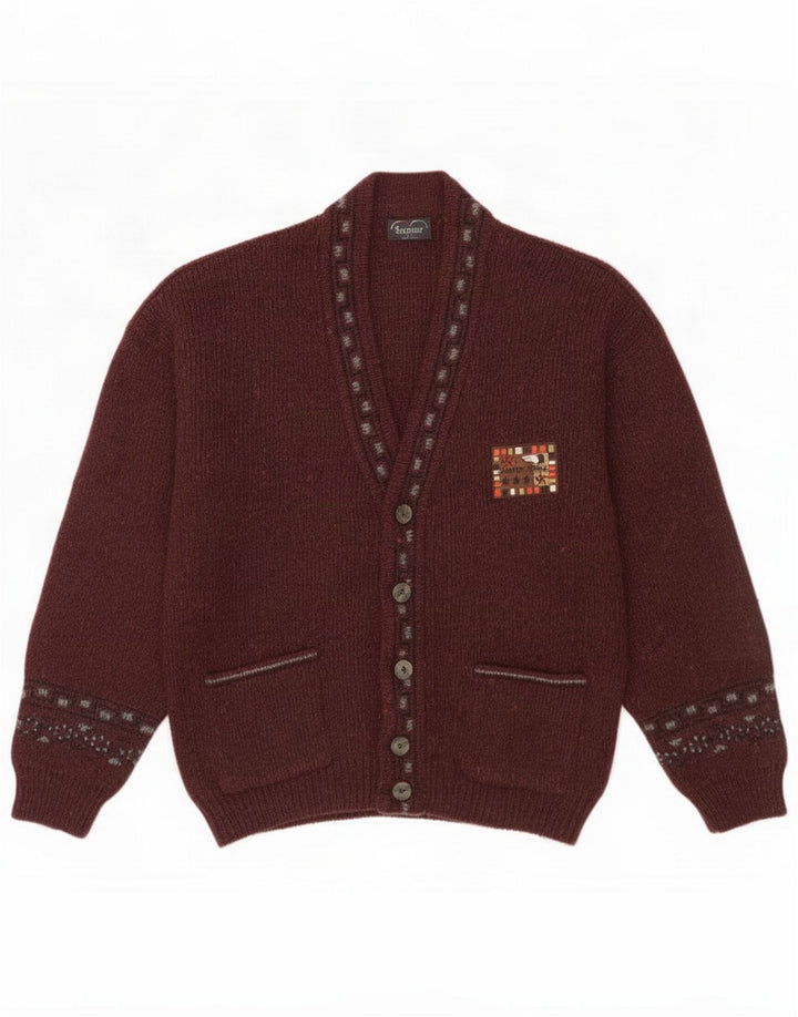 Suspense Cardigan pour homme IT 48 Acrylique géométrique marron moyen