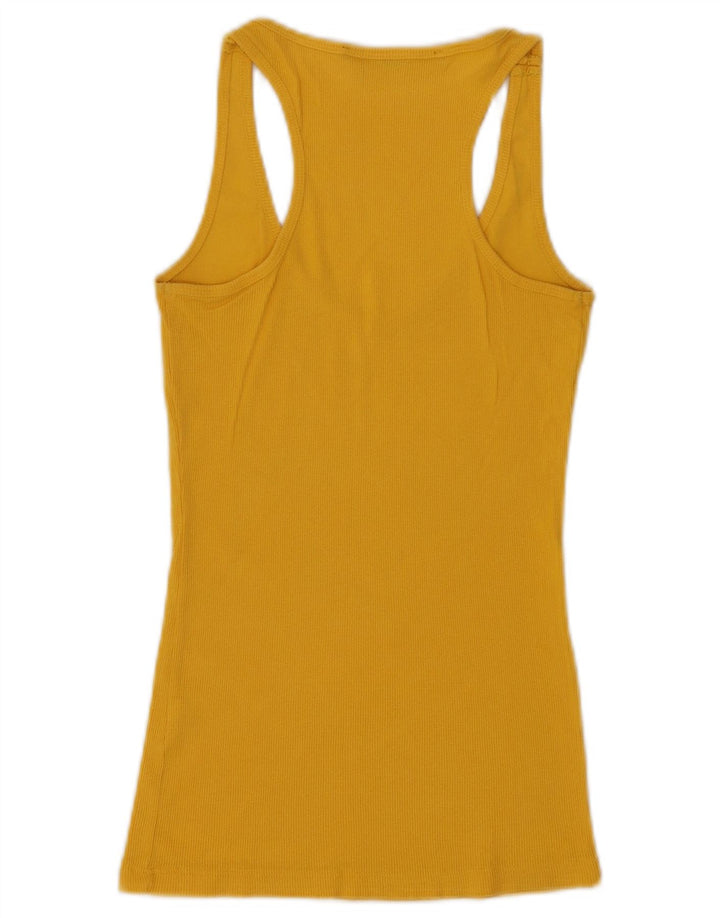 Guess Débardeur graphique pour femme UK 8 Small Jaune