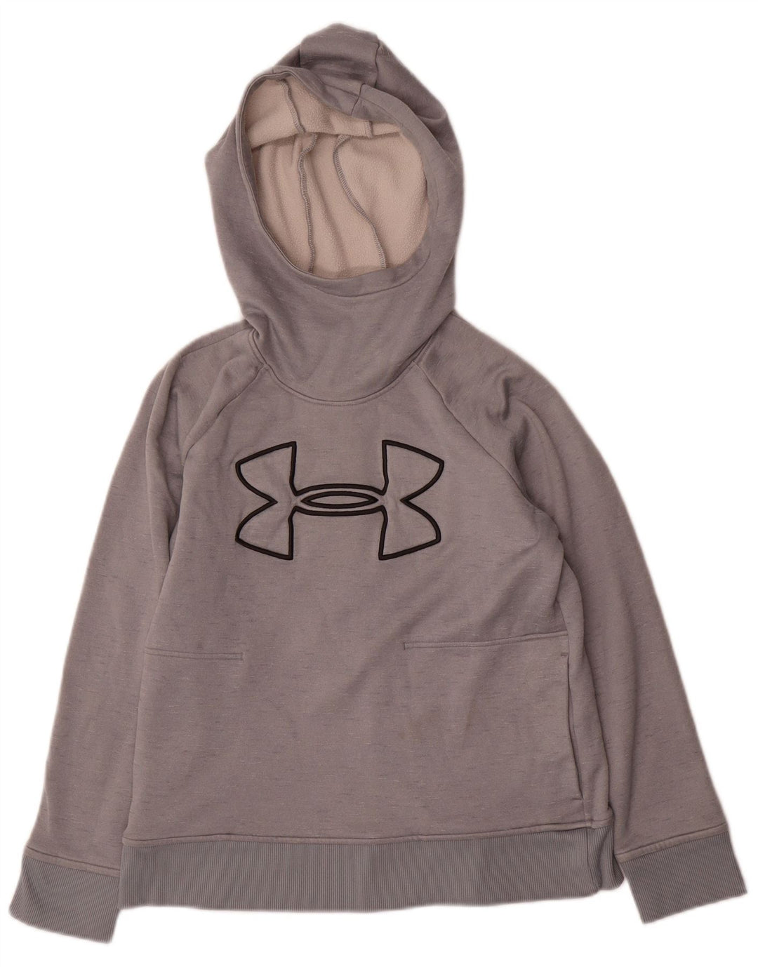 Under Armour Pull à capuche graphique pour femme UK 44 Gris moyen Polyester