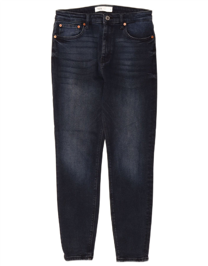 Jean skinny ZARA femme EU 40 moyen W30 L27 bleu marine coton