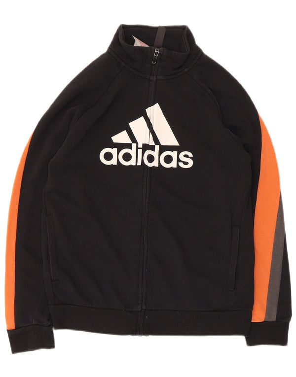 Adidas Veste de survêtement graphique pour garçon 11-12 ans Noir Colourblock