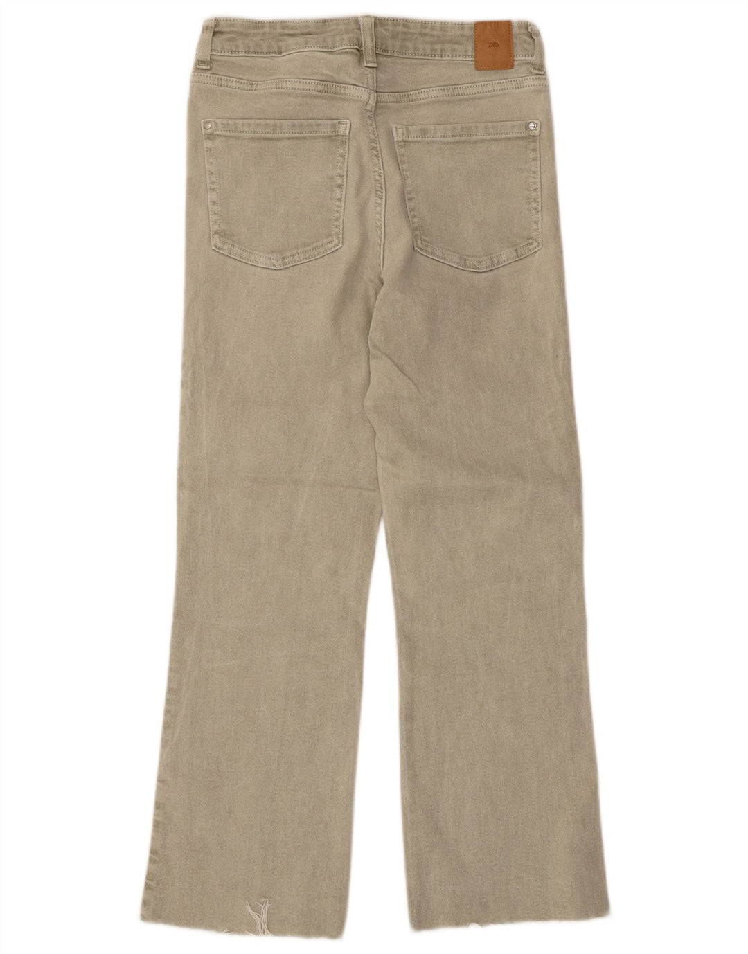 Jean droit femme Zara EU 36 XS W26 L26 coton gris