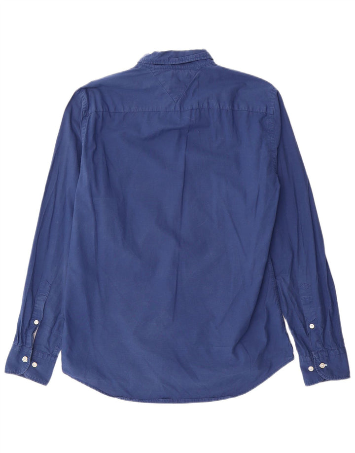 Tommy Hilfiger Chemise Regular Fit Homme Bleu Moyen Coton