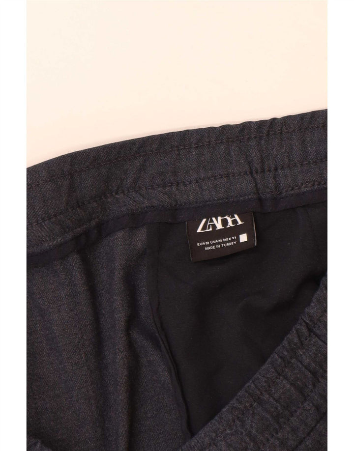 Zara Pantalon Chino Slim Homme Moyen W30 L29 Bleu Marine