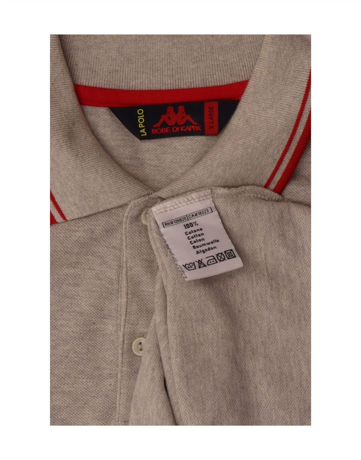 Kappa Polo Homme XL Gris Coton