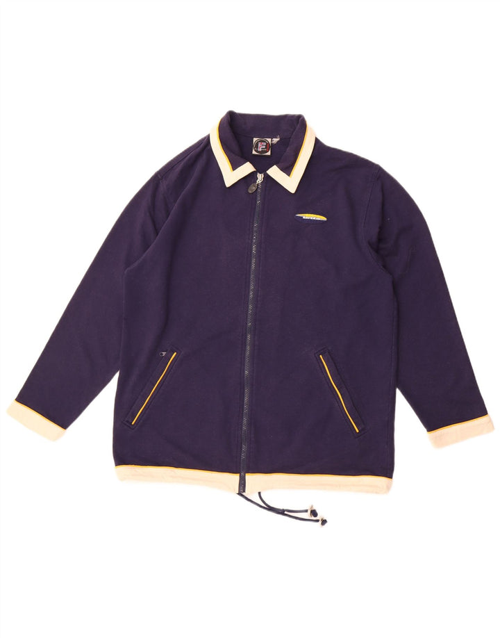 Lotto Veste de survêtement pour femme UK 14 Large Bleu marine Coton