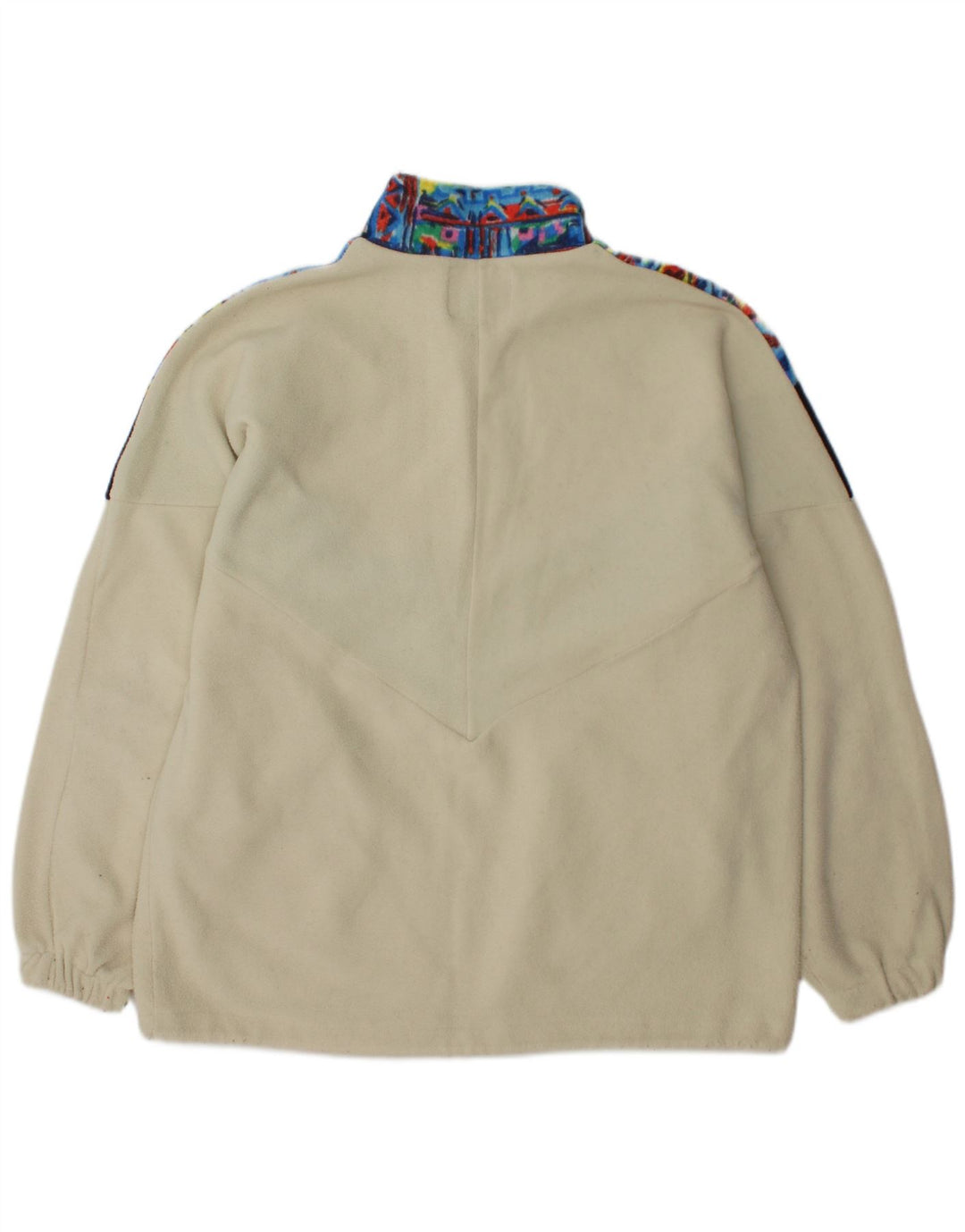 MONTGOMERY Pull Polaire Col Zippé Homme Large Multicolore Colourblock