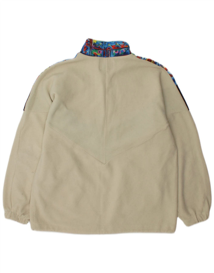 MONTGOMERY Pull Polaire Col Zippé Homme Large Multicolore Colourblock