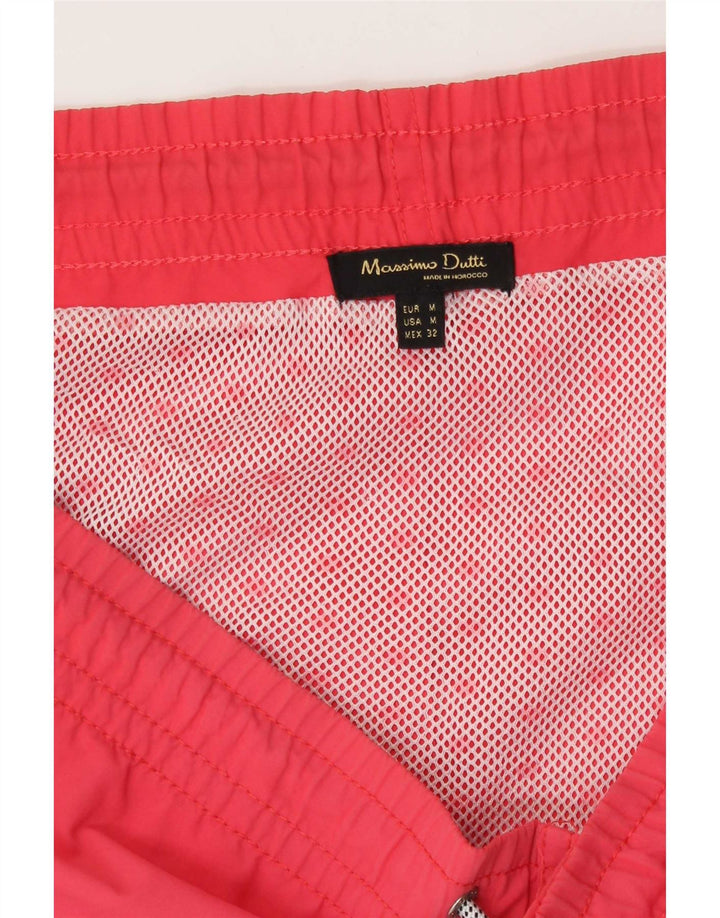 Massimo Dutti Short De Bain Homme Rouge Moyen
