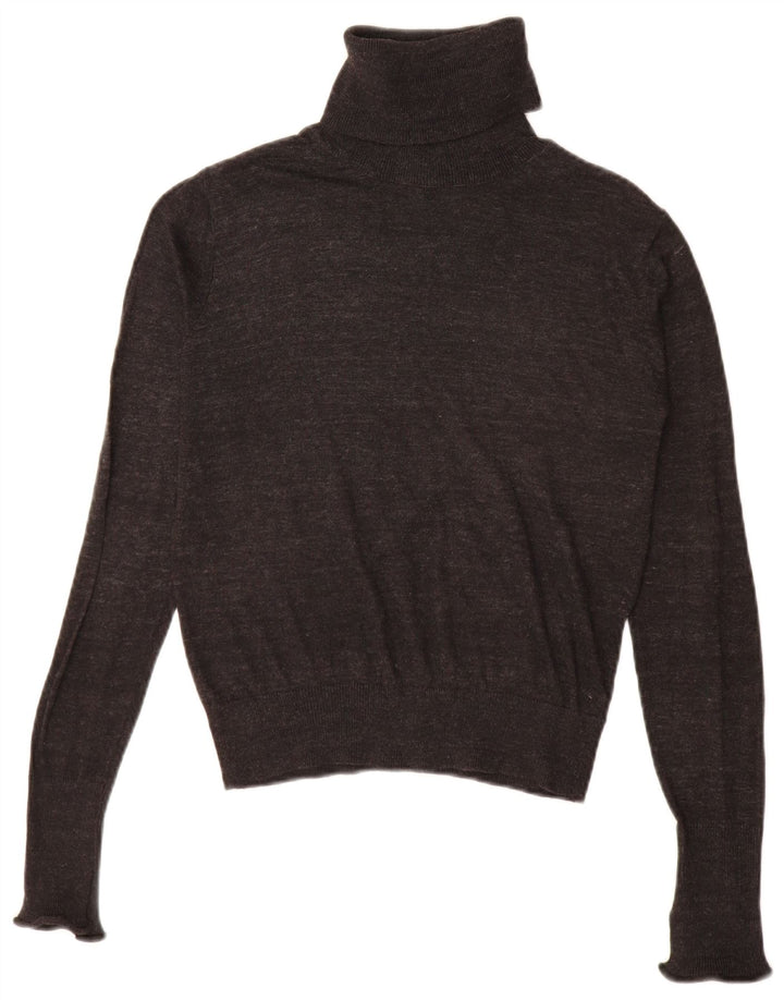 Zara Pull col roulé pour femme UK 10 Petit Gris