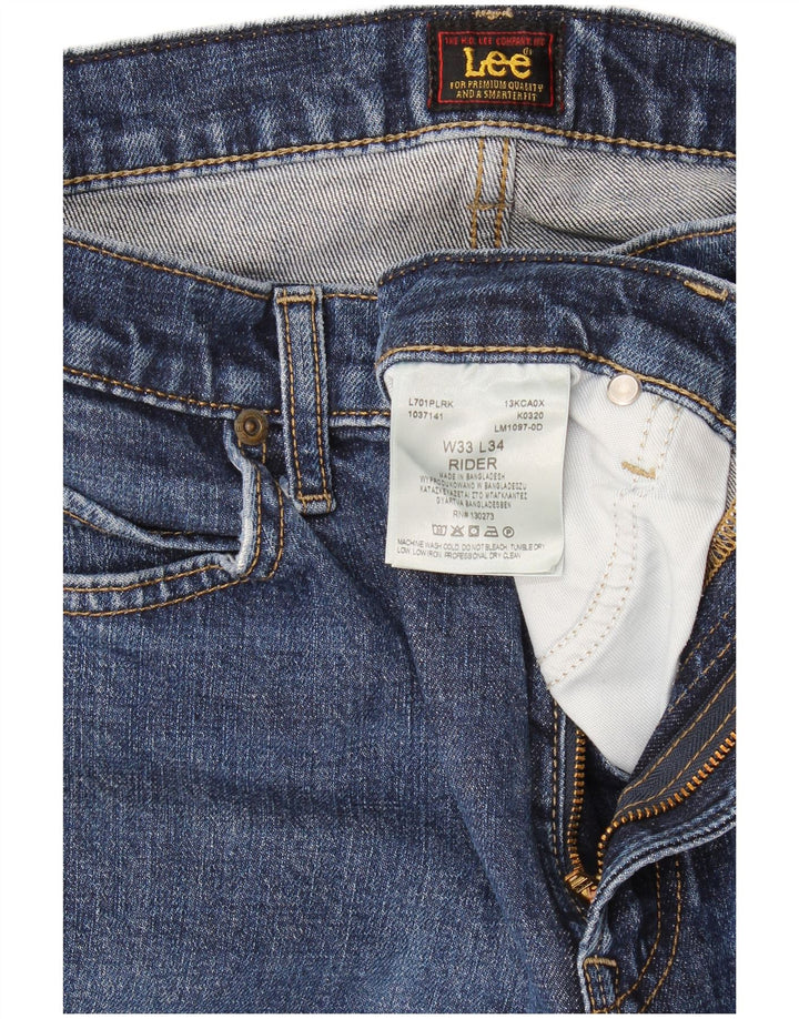 Lee Jean Slim Rider W33 L34 Homme Bleu Coton