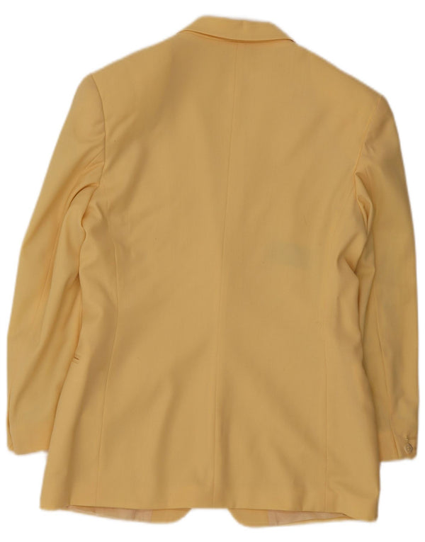 Massimo Rebecchi Veste Blazer 1 Bouton Femme IT 42 Laine Jaune Moyen