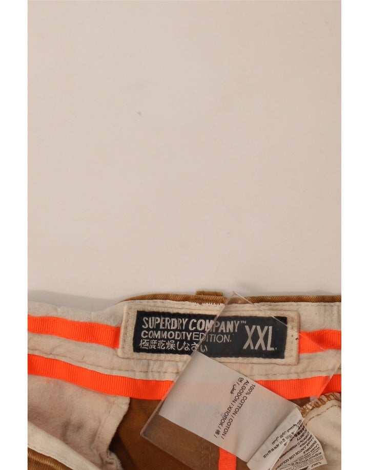 SUPERDRY Short Chino Homme 2XL W42 Beige Coton