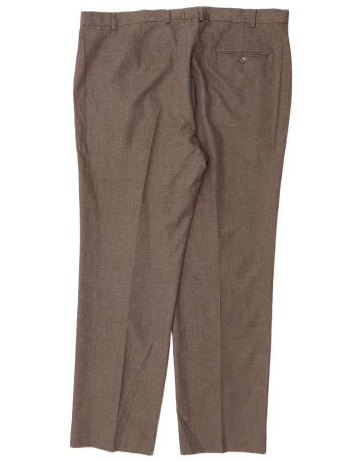 Marks & Spencer Pantalon de costume droit coupe droite pour homme W42 L33 Gris