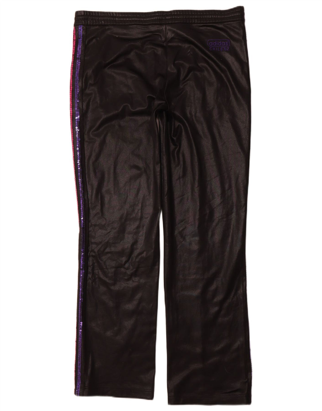 ADIDAS Pantalon de survêtement pour femme UK 18 XL Noir Polyester