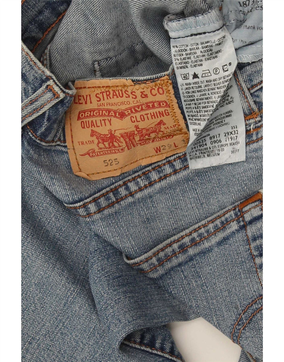 Levi's Jean 525 Bootcut Homme Bleu Coton W29 L33