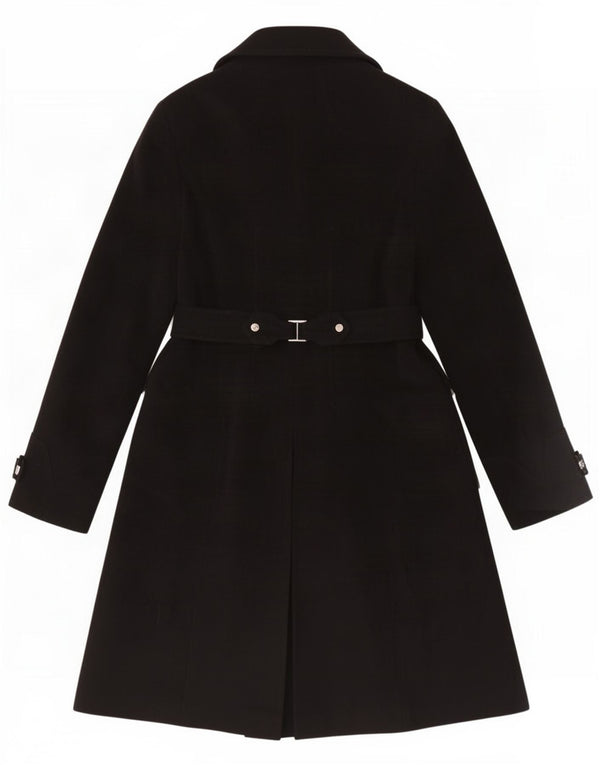 Karen Millen Manteau pour femme UK 14 Large Noir Polyamide