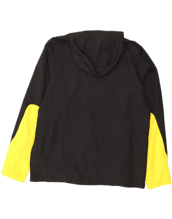 Umbro Veste de survêtement à capuche graphique pour homme XL Noir Colorblock