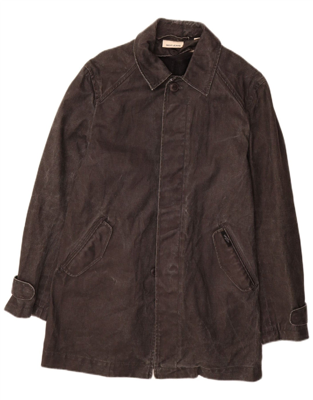 Dkny Manteau en jean pour homme UK 36 Petit Ramie Noir