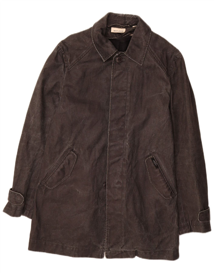 Dkny Manteau en jean pour homme UK 36 Petit Ramie Noir