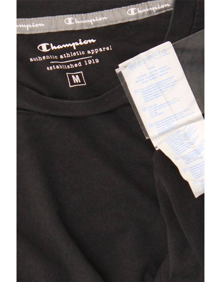 Champion T-Shirt Homme Noir Moyen Coton