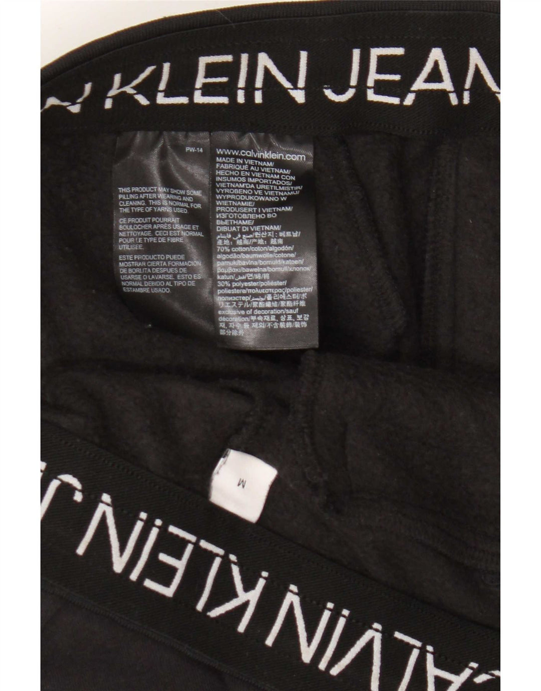 Calvin Klein Jeans Pantalon De Survêtement Homme Noir Moyen Coton