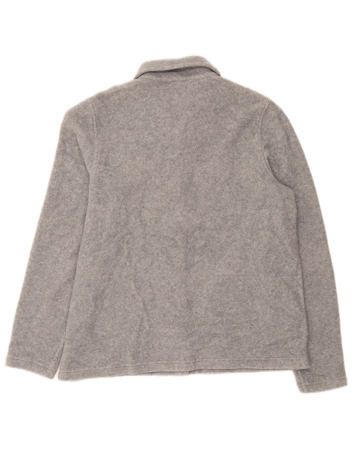 L.L.Bean Veste Polaire Femme UK 14 Gris Moyen Polyester