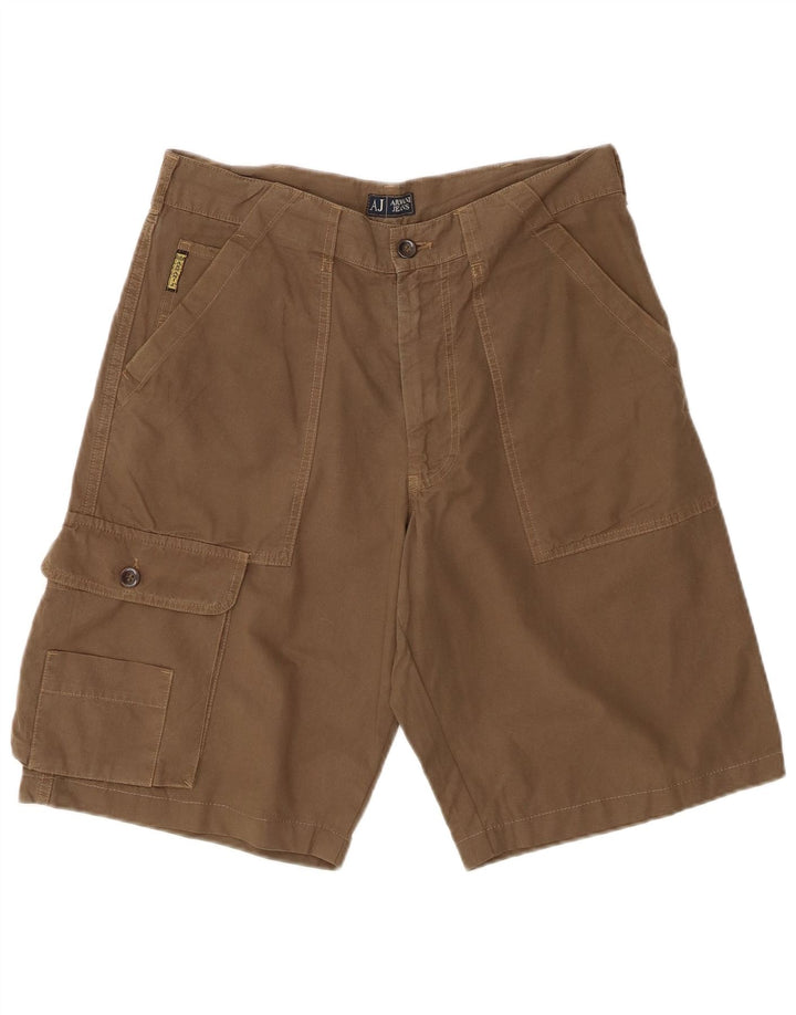 Armani Short Cargo Homme IT 46 Petit W30 Coton Marron