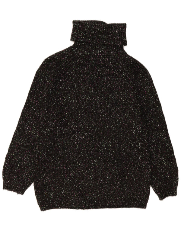 Marks & Spencer Pull col roulé pour femme UK 10 Petit Noir Moucheté