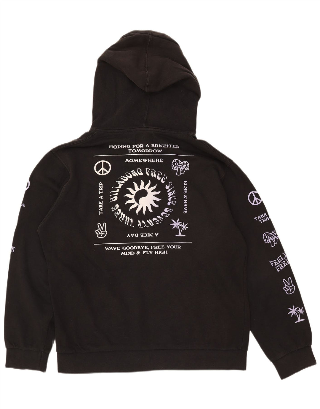 BILLABONG Pull à Capuche Graphique Homme Noir Moyen