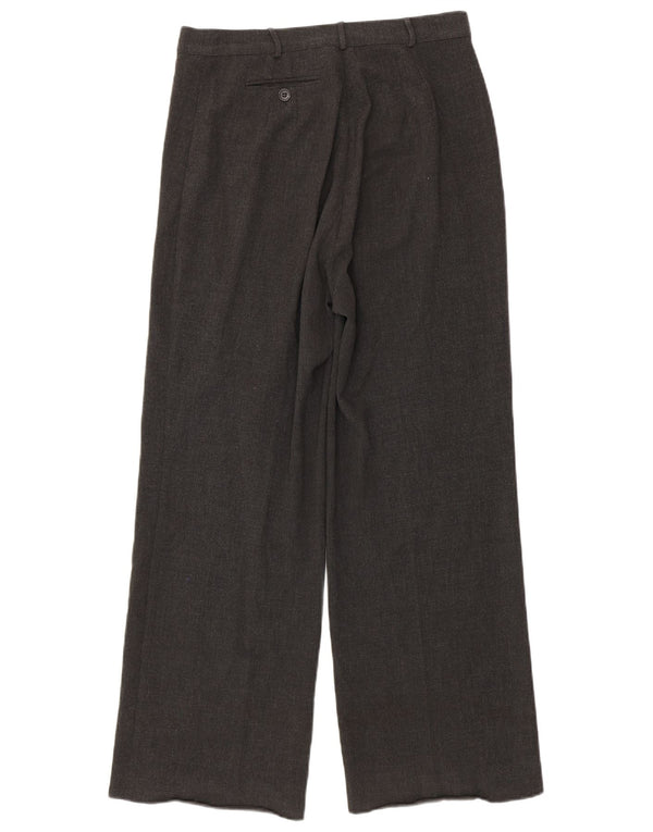 Max & Co. Pantalon décontracté à jambe large pour femme UK 14 Large W30 L30 Gris