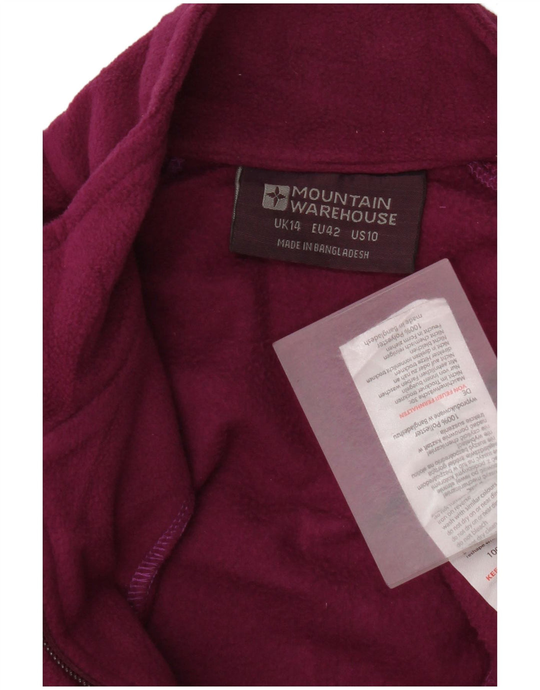 Mountain Warehouse Veste polaire pour femme UK 14 Large Violet Polyester