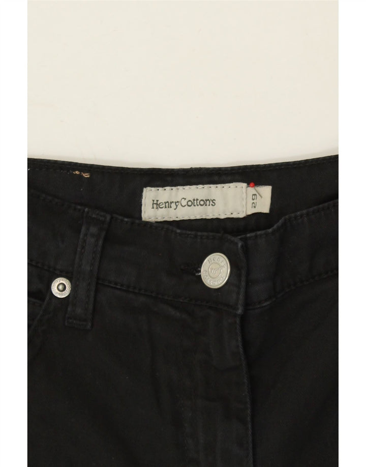 HENRY COTTONS Womens Regular Straight Jeans W29 L31 Black Vintage Henry Cottons and Second-Hand Henry Cottons from Messina Hembry 