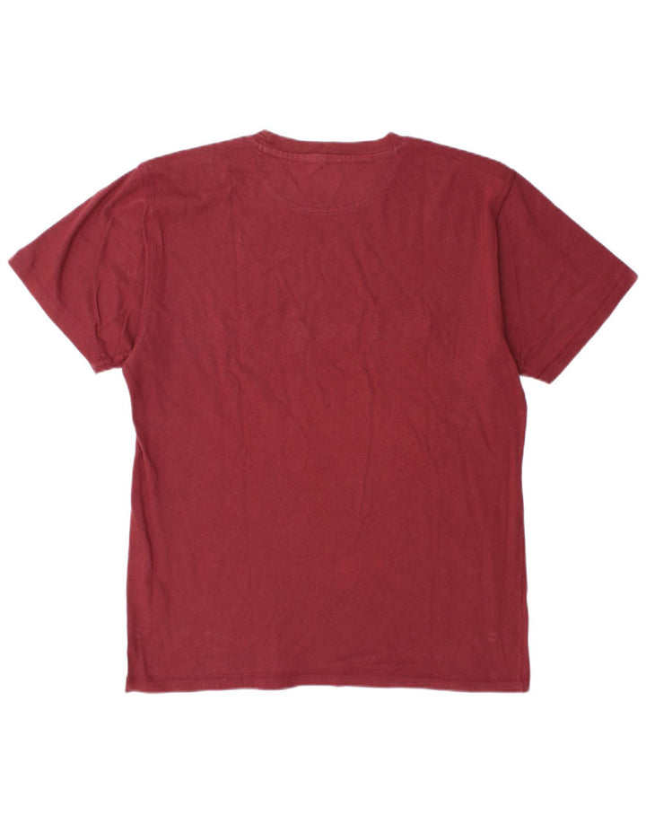 CHAMPION T-Shirt Graphique Homme Grand Coton Bordeaux