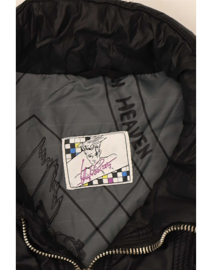 Veste Bomber Femme Vintage IT 52 XL Noir Polyamide