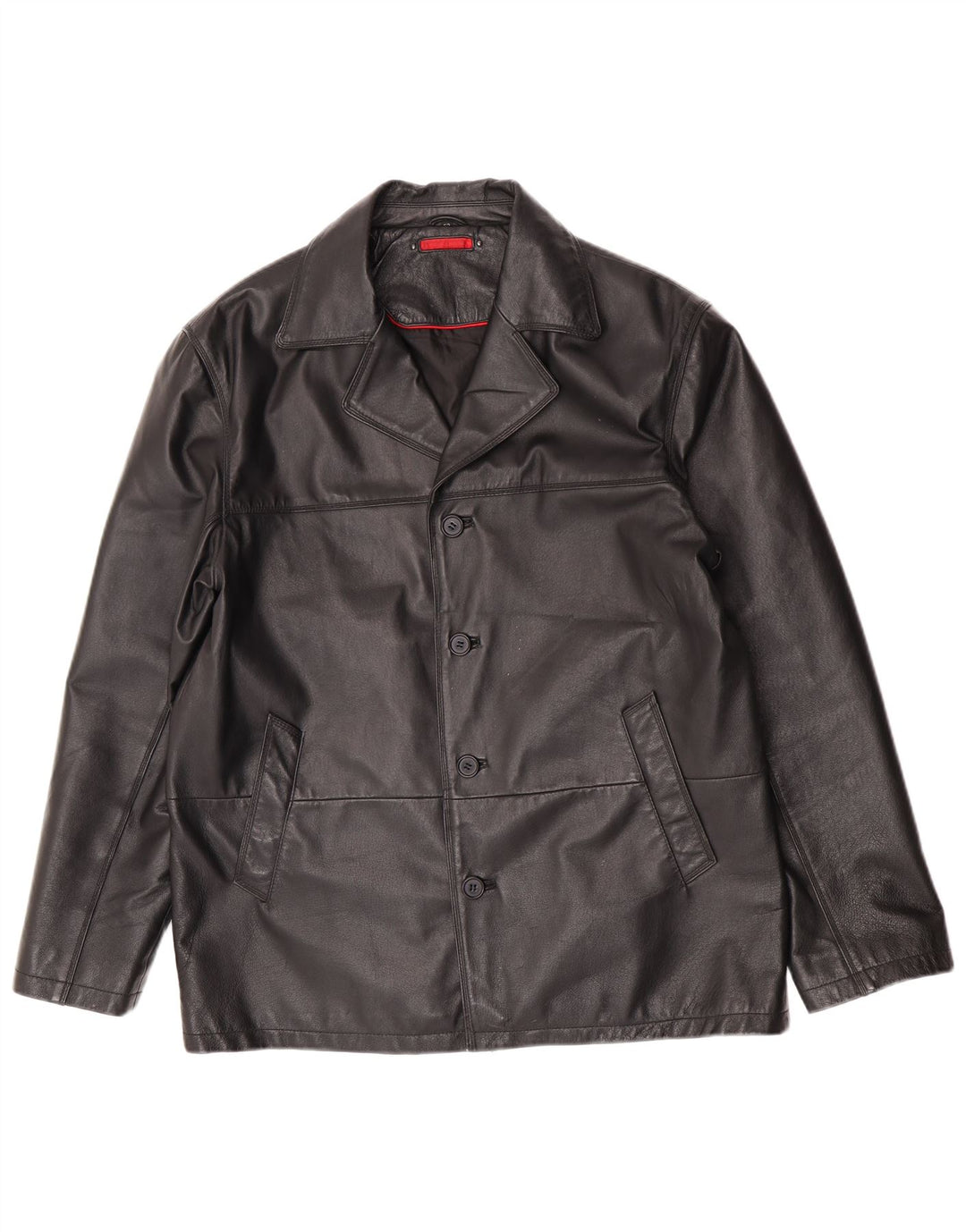 Veste en cuir homme vintage IT 52 XL Cuir noir