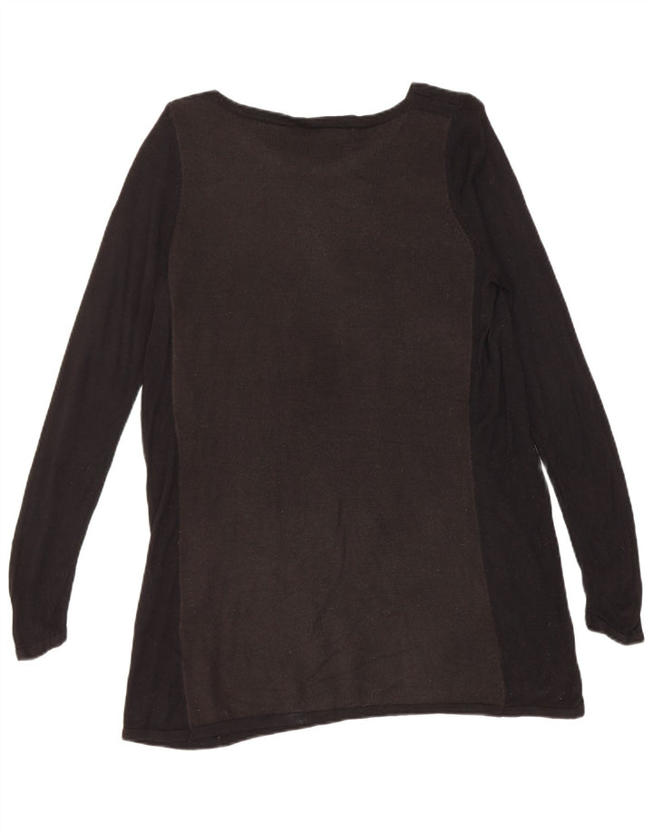 Marks & Spencer Pull col bateau pour femme UK 12 Medium Noir