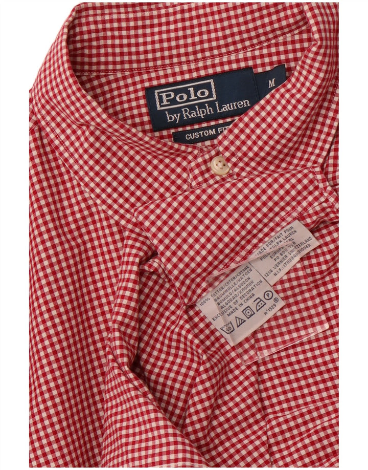 Polo Ralph Lauren Chemise sur mesure pour homme en coton vichy rouge moyen