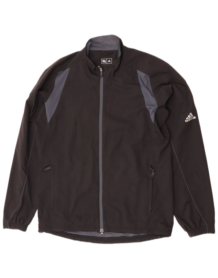 Adidas Veste de Survêtement Clima Proof Homme Noir Moyen Colorblock